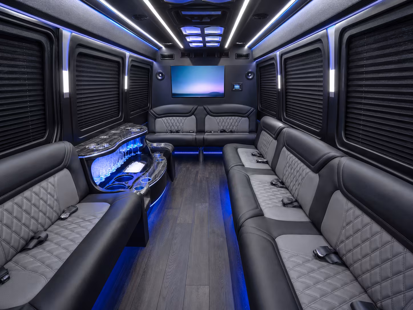 vallejo 50 passenger party bus interior